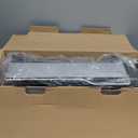 KitchenAid Large Capacity Full Size Rust Resistant Dish Rack with Angled Drain Board and Removable Flatware Caddy, Light Grey (Gray)