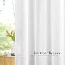 NICETOWN Sheer Curtains Panels for Bedroom - Soft Ivory Voile Drapes Balance Light for Nursery/Living Room (2 Panels, W54 x L72 Inches)