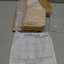 4 Tier Greeting Card Display Stand Wood Color Bamboo and Acrylic Sticker Display Stand Trading Card Holder Retail Photos Shelf for Vendors Craft Collection & Show