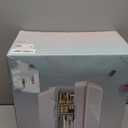 YLFU Mini Fridge for Bedroom, 6L Skincare Fridge with Dimmable LED Light Mirror for Dorm & Office, Portable Cooler & Warmer Small Compact Refrigerator for Skincare, Makeup and Cosmetics, White