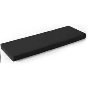 IPYNBAP Outdoor Bench Cushions for Outdoor Furniture, 59x18x3 Inch, Waterproof Bench Pillow, Fade Resistant Long Bench Seat Pads for Garden, Indoor, Porch Swing, Black