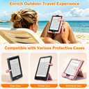 Page Turner Ring for Kindle,Remote Control for iPhone iPad Android Tablets E-Readers,Clicker Page Turner for Kindle Accessories for Camera Video Record&Shutter Selfie (Pink)