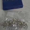Crystal Wedding Hair Comb Bridal Hair Comb Pearl Wedding Headpiece Silver Hair Accessories