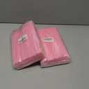 2 x YAOSHENG [200 counts] Pink Straws Flexible Plastic Straws, 0.23 inches x 8.26 inches Disposable Bendy Drinking Straws (pink)