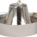 PetSafe Seaside Stainless Pet Fountain - Encourages Hydration - Dual Filtration Removes Odors - Compact Design - Rust Resistant Material - Quiet Motor - (1 Count)