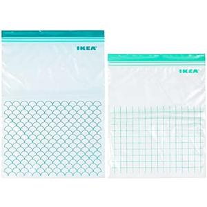 IKEA ISTAD - Plastic bag Turquoise/light turquoise 30 pack