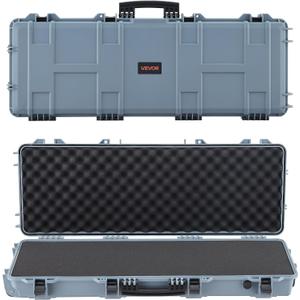 VEVOR Rifle Case, Rifle Hard Case with 4 Layers Fully-protective Foams, Lockable Hard Gun Case with Wheels, IP67 Waterproof & Crushproof, for Rifles or Shotguns