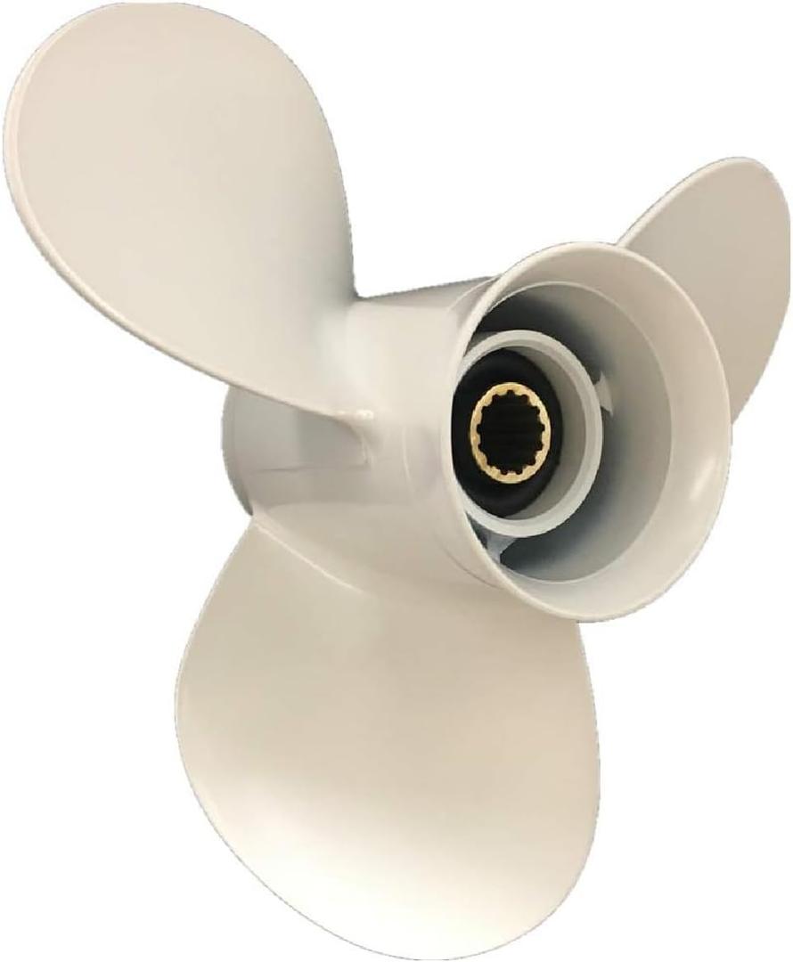 Propeller for Yamaha Outboard 25 30 40 48 50 55 60 HP F30 F40 F50 F60 Boat Motor Engine Parts Aluminum Prop 12 1/4X9-G RH 13 Spline Tooth 3.5 Gearcase with Hub Kit 663-45956-01-00
