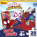 Spin Master Games, Marvel Spidey and His Amazing Friends Puzzles, Squishy Foam Puzzle, 25 Pieces, Spiderman Toys, for Ages 4 & Up