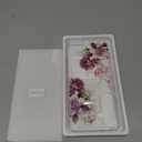 GVIEWIN for Samsung Galaxy S26 Plus Case, Clear Floral Slim Shockproof Protective Women Phone Case, Non-Yellowing, with Screen Protector&Camera Lens Protector for S26 Plus 6.7", Cherry Blossoms/Purple