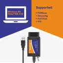 Obd2 Elm327 USB for FORScan with MS HS CAN Switch Compatible with Forscan Adapter for Ford F150 F250 Lincoln Mazda Mercury Code Reader Vehicle Scanner Diagnostic Programmer Tool
