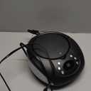 GPX, Inc. Portable Top-Loading CD Boombox with AM/FM Radio and 3.5mm Line in for MP3 Device - Black (Pack of 1)