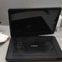 17.5" Portable DVD Player with 15.6" Large HD Screen, 6 Hours Rechargeable Battery, Support USB/SD Card/Sync TV and Multiple Disc Formats, High Volume Speaker, Black