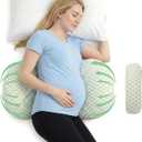 Pregnancy Pillows for Sleeping, Pregnancy Wedge Pillow for Side Sleeping, Pillow Support for Belly, Back and Hips Relief, Breathable and Adjustable W-Shaped Pillows for Pregnant Women