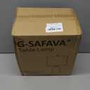 G-SAFAVA 20.25" Small Single Table Lamp for Bedroom Modern Ceramic Nightstand Lamp Farmhouse Bedside Lamp Boho Living Room Lamp White End Side Table Lamp