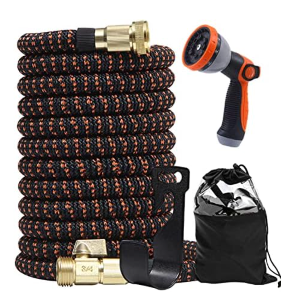 Expandable rden Hose 90 300 Feet Lightweight Durable with Solid Brass Fittings for Effortless Watering Washing and rdening Flexible Kink Free Design