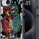 Compatible for iPhone 15 Case Cute Aesthetic - Durable Shockproof 6.6 ft Drop Impact Phone Case Cover with Funny Fashion True Love 6.1" Black