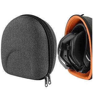 Geekria Shield Headphone Case Compatible with V-Moda Crossfade 3, Crossfade 2, Crossfade XS, Replacement Hard Shell Travel Carrying Bag with Cable Storage (Dark Grey)