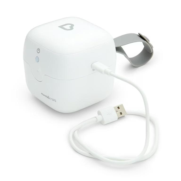 Munchkin Portable UVC Cleaner for Pacifiers, Teethers and More, White