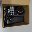 Veise Fingerprint Door Lock Set, Keyless Entry Door Lock, Front Handle Set, Electronic Keypad Deadbolt with Lever Handle, 2 Keys, Auto-Locking, One-time Codes, Easy to Install, Oil Rubbed Bronze