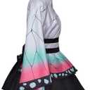 Hashibira Inosuke Cosplay Costume Women's Kimono Dress Suit, XXXL