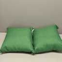 2 15x15 Green decorative pillows