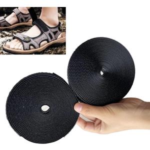 Hook and Loop Sewing Fasteners Non Adhesive Interlocking Tape Holding for Fabrics Leather Clothes Crafting Replace Broke Zipper and Snaps (4/5 inch)