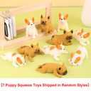 7 Pcs Dog Squishies Toy Set,Stress Balls for Kids and Adults,Animal Puppy Stress Relief Stretch and Squeeze Stress Toys for Christmas Kid Birthday Gift(Random Style)