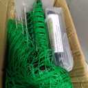 Temporary Fence with Posts, 4'x50' Plastic Fencing Garden Fence Animals Barrier with Fiberglass Stake Windbreak Rope, Portable Snow Fences, Fencing for Dogs Outdoors Backyard (Green)
