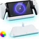 Charging Stand for PS Portal Remote Player, Charger Dock for PlayStation Portal,PS Portal Station with 7 RGB Light Modes and Type-C Cable, White