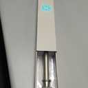 Martha Stewart Chatsworth Curtain Rod for Windows 36 to 66 inches, Adjustable Length .75 inch Diameter Metal Curtain Rod with Round Finials, 36  66, Matte Nickel