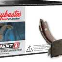 Raybestos Element3 Automotive Replacement Rear Parking Brake Shoes Set for Select Ford, Lincoln (752PG)