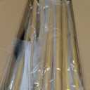 8.2FT Square Backdrop Stand, Wedding Arch Heavy Duty Adjustable Stand, Over The Table Rod Stand with Clamps, Metal Gold Garden Balloon Frame for Baby Shower Parties Decor(Two Person Installation)