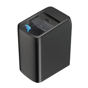 ELLO&ALLO Garbage Can 13 Gallon 50 Liter Kitchen Motion Sensor Trash Can Automatic Touch Free High-Capacity with Lid Black Waste Bin
