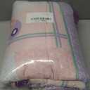 Crib Bedding Set for Girls, 3 Pieces Floral Butterfly Baby Girl Bedding Set, Include Crib Comforter Fitted Sheet and Crib Skirt, Standard Size Nursery Crib Set for Girls, Purple