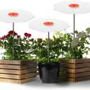 3 Pack 16 Inch Plants Shade Cover for Outdoor 65% Adjustable Disk Sun Umbrella Shade Cloth with 24 Inch Stainless Steel Rod for Garden Outdoor Potted Live Plants