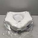 Carex E-Z Lock Raised Toilet Seat with Handles - 4.5 Inch Toilet Seat Riser with Arms, Toilet Riser Fits Most Toilets, Elongated or Round, Toilet Seat Lifter, White