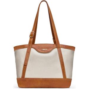 Shoulder Bag for Women Tote Purses and Handbags Top Handle Work Bag Satchel Hobo Purse (Beige Brown)
