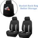 Bittwee Car Front Seat Covers, Breathable Automotive Front Seat Headrest Covers, Waterproof Comfortable Vehicle Seat Headrest Protection Accessories, Universal for RV, SUV, Truck