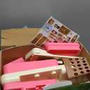 33.8IN - 70PCS Kids Kitchen Playset with Sound & Light - Cooking Stove with Steam, Play Sink and Toy Kitchen Accessories - Pretend Kitchen Play Food Toys for Kids Boys Girls - Toddler Play Kitchen Set (Pink)