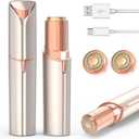 Facial Hair Removal for Women Men, Electric Shaver for Women,Eyebrow & Facial Trimmer,Double Rotating Blades Hair Remover for Upper Lip Chin Peach Fuzz Brow Hair Removal