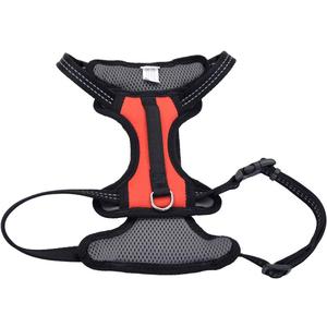Coastal Pet Reflective Control Handle Harness - Reflective Harness for Dog - Comfortable Fit - Easy Control - Easy On/Off Design - Safety Equipment for Dogs - Red, Girth: 20"-30" x Neck: 12"-18" (Medium)