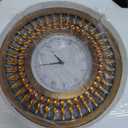 24 Inch Large Wall Clock Boho, Retro Roman Numeral, Silent Wall Clocks Non Ticking, Big Wall Clocks for Living Room/Home/Kitchen/Bedroom/Office Decor, 60cm Vintage Wall Clock