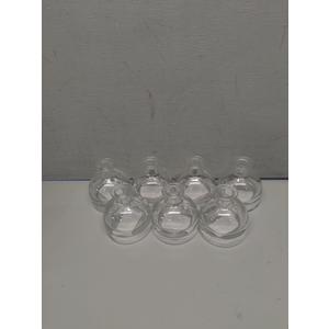 Clear Glass Vase 100 ML 7 Pack