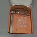 Levfla Pregnancy and Birth Affirmation Cards with Wooden Engraved Labor Comb Production Encouragement Positive Push New Mom Gifts for Women After Birth Boho Style Gender Reveal Neutral Present