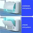 Window Air Conditioners Windshield Universal,Adjustable Angle Air Conditioner Air Deflector,Prevent Direct Blowing of Heat and Cold Air for Vents, Sidewall and Window ac Unit