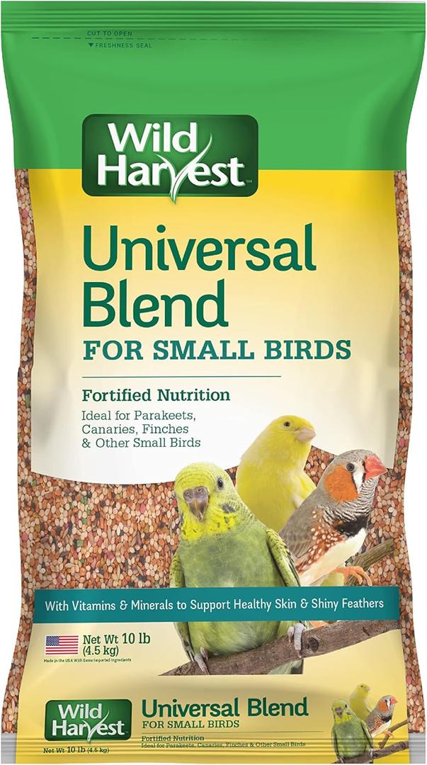 Wild Harvest Universal Blend for Small Birds, 10 lb Bag, Fortified Nutrition, Small Birds 