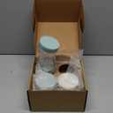 KeaBabies 4pk 8oz Glass Baby Food Containers with Lids - Leak-Proof, Microwavable Small Glass Jars, Baby Purees & Toddler Snack Storage Containers, BPA-Free, Dishwasher & Freezer Safe (Sage)