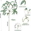 Artificial Greenery Stems for Vase, 5 Pcs Tall Fake Plants Branches Faux Greenery Twigs Leaf for Indoor Home Office Vase Filler for centerpieces, Light Green