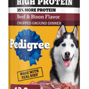 PEDIGREE® HIGH PROTEIN Adult Chopped Beef & Bison Flavor Wet Dog Food